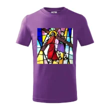 Vitráž - Ježíš a kříž