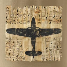 Egyptské hieroglyfy letadlo