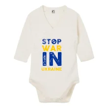 Barevný nápis Stop war in ukraine