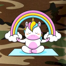 Yoga jednorožec - duha