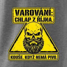 Varování chlap z října kouše když nemá pivo