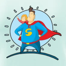 Táta superman - holka