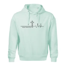 Jesus Saved My Life kříž ekg Jesus Saved My Life kříž ekg