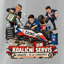 Macinka opravuje závodní auto ČESKO