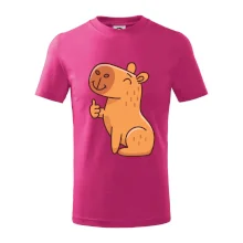 Kapybara s palcem nahoru