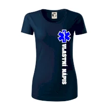 Hvězda života - vlastní nápis vpředu a vzadu