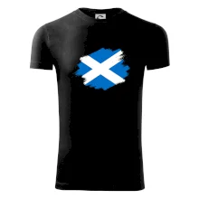 Skotská vlajka kreslená štetcem