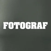 Novinář nápis - Fotograf