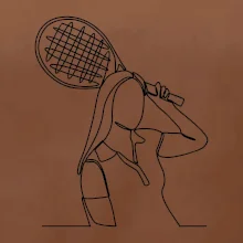 Tenistka  jednim tahem