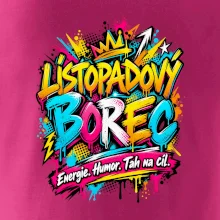 Listopadový borec barevné graffiti a energie