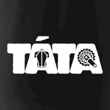 Táta nápis - cyklista