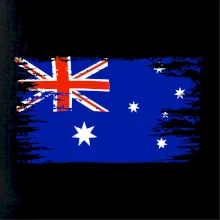 Austrálie vlajka otrhaná