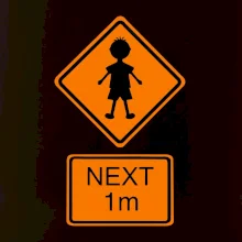 Pozor člověk next 1m (Moňas)