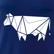 Origami kráva z boku