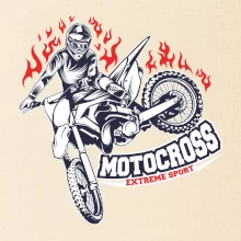 Motocross extreme sport fire