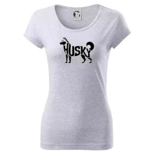 Husky nápis v těle