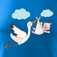 Čáp čekáme miminko - holka