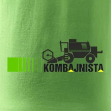 Kombajnista zelená a žlutá