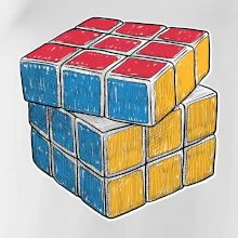Rubikova kostka kreslená