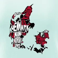 Mapy - názvy měst - Dánsko