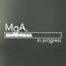 In progress titul MgA.  magistr / magistra umění