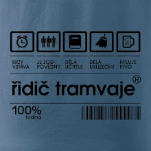 Čárový kód Řidič tramvaje