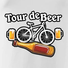 Tour de beer - kolo - pivo a nápis na zádech