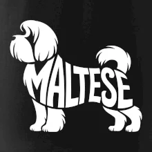 Maltézský psík nápis v těle