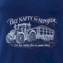 Bez nafty to nepojede traktor s vlekem