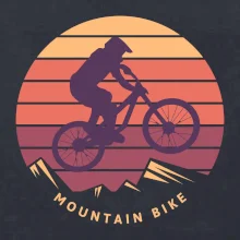 MTB barevné kolo západ slunce