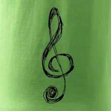 Houslový klíč kreslený