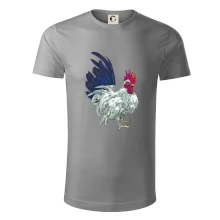 Kohout kreslený bílý