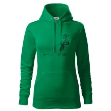 Kreslený rybář na pařezu