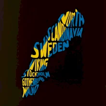 Mapy - názvy měst - Švédsko