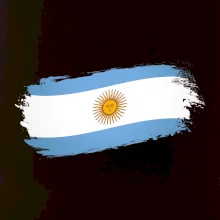 Argentina vlajka okousaná