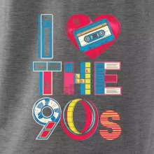 I love 90s - srdce a kazeta