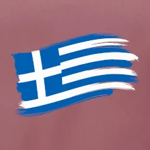 Řecko vlajka - štětkou