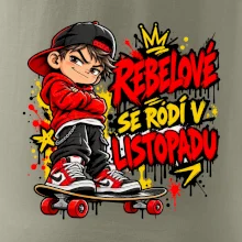 Rebelové se rodí v listopadu skater na skateboardu