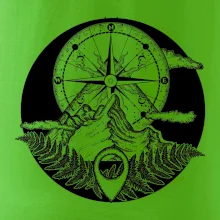 Cestování - hory kompas