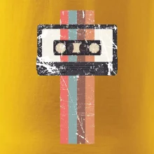 Retro kazeta - pruhy