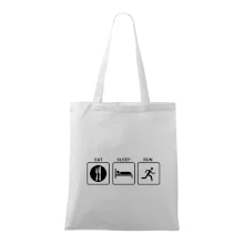 Eat sleep run čtverce