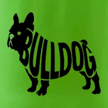 Bulldog  nápis v těle