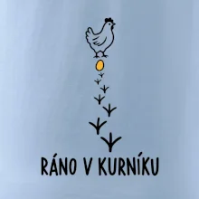 Ráno v kurníku slepice a vejce