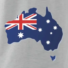 Austrálie - vlajka mapa