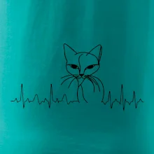EKG křivka kočka