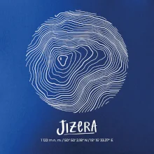 Jizera - vrstevnice v kruhu