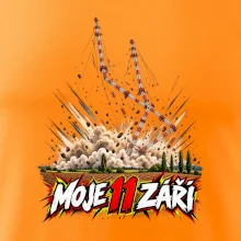 Liblice B pád vysílačů moje 11 září komiksový motiv