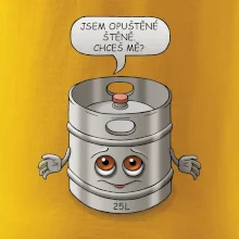 Opuštěné štěně - sud (Hana-creative)