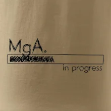 In progress titul MgA.  magistr / magistra umění