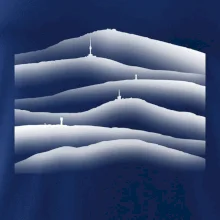 Stínované siluety Českých hor